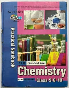 Alif Kitabain Chemistry 9 & 10 Practical book Written