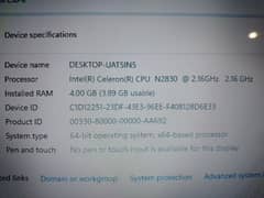 Toshiba laptop 4gb ram Intel Celeron n2830