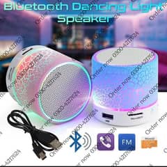 Mini Portable Bluetooth & Rechargeable Speaker with Light + SD C