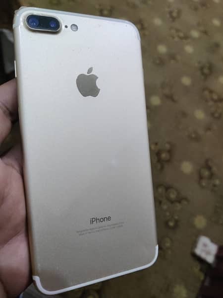 I phone 7plus 128 gb battery health 87 good condition pta approved 1