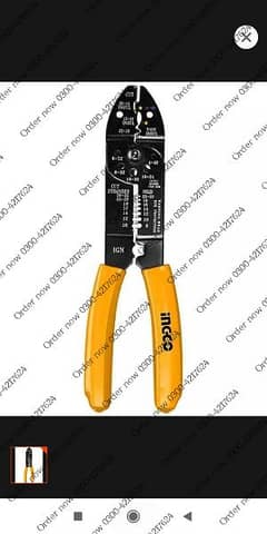 INGCO HWSP101 Wire Stripper, Electrical Pliers, Cable Stripper, Wi