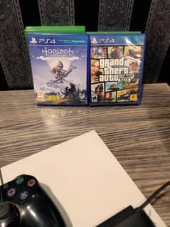 Ps4 white glacier 500 with 1tb external storage and games