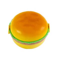 Burger Style Lunch Box Food Container With Spoon For Kids 0
