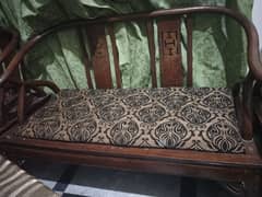 Beautiful wood sofa 5 seater for sale 0