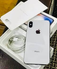 iPhone X 64gb all ok 10by10 pta approved 100BH ALL PACK SET WHITE clr