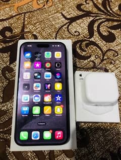 iphone 15 pro max 256 GB LLA BLACK with charger