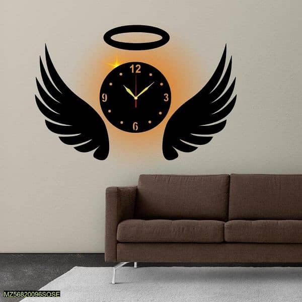 Beautiful Modern Design Wall Clock With Light 2