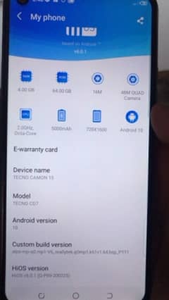 Tecno Camon 15 approved 0