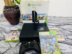 XBOX 360 BOX PACK WITH LOADED GAMAS LESS USED CONDITION LIKE NEW
