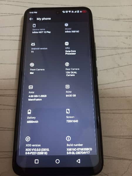Infinix Hot 12 play in good condition 10/10 5