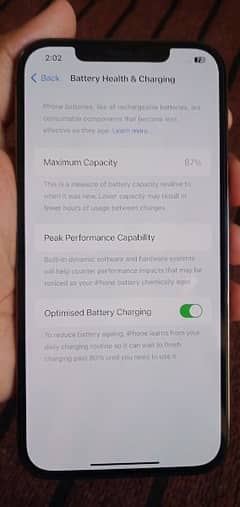 iphone 12 pro max Non PTA factory unlocked battery 87%