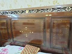 pure solid wooden bed set 0