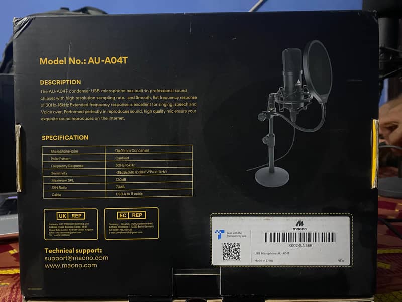 MAONO AU -AO4T Podcast Mic USB Microphone New Branded 5