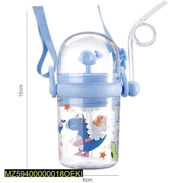 kids water cup with straw ,260ml 5