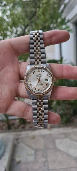 Rolex automatic gents wrist watch oyster DATEJUST 4