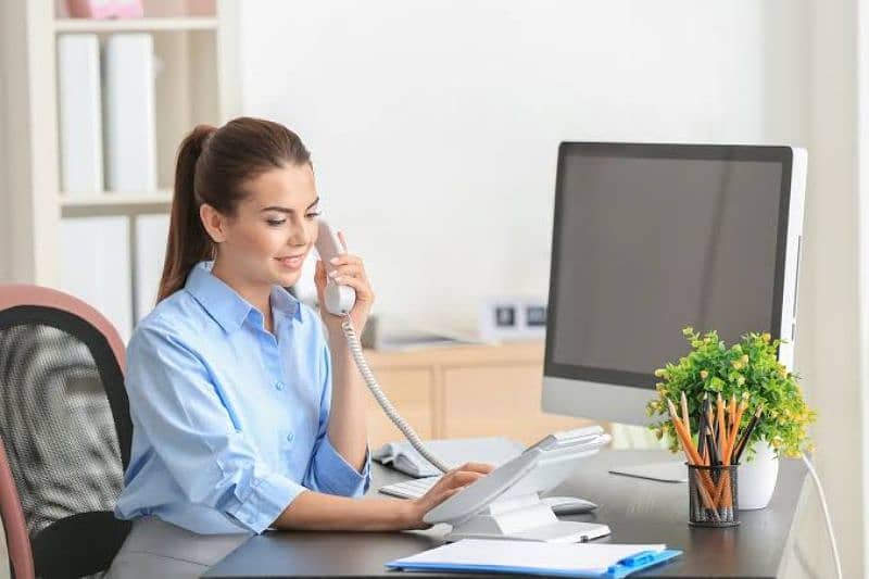 wanted Female office Assistant And receptionist fresh can apply 1