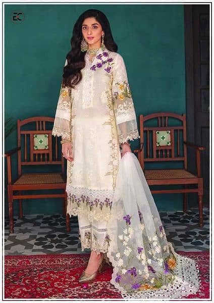 lawn embroidered suit. . 03184175768 2