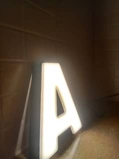 LED Name lamp hand made 3D Acrylic plastic with charger