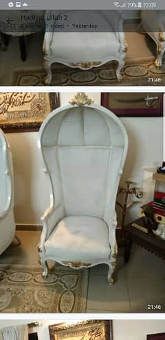 high back imported chair