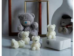 Teddy  bear candles(delivery charges include 200)