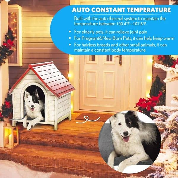 PETNF OUTDOOR HEATED PET BED WITH COVER 3