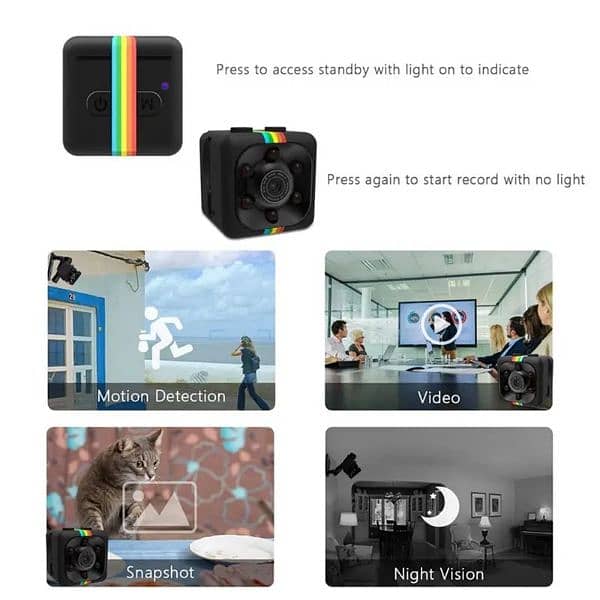 SQ11 HD NIGHT VISION MINI CAMERA 1080P MINI DV CAMERA 3