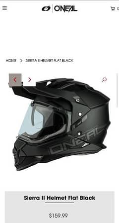 O'Neal sierra 2 dot approved dual visor helmet
