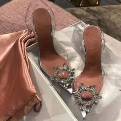 Crystal clear heels