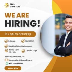 Looking For A Sales Officers