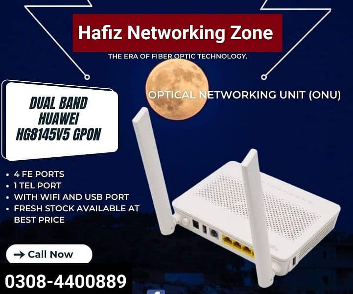 Fiber opticl Wifi Router X GPon Epon new All model available 4