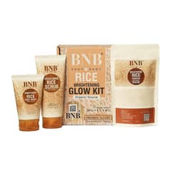 BNB Rice Extract Bright & Glow Kit (Face Wash + Cleanser + Face Wash )