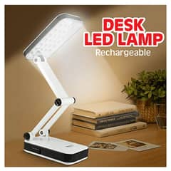 LED Rechargeable Table Study Desk Lamp Portable Reading Light Lamp 0
