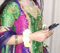 wedding wear fancy mehndi dress for girls