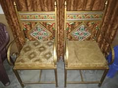 Bed Room chairs Golden