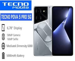 tecno pova 5 Pro 8gb 256gb just box open full warranty exchange offer