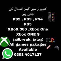 PC Games install xbox360 PS2 PS3 PS4 PS5 Xboxones  all games Install