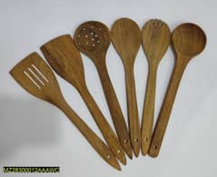 wooden spatula, wooden spoon set