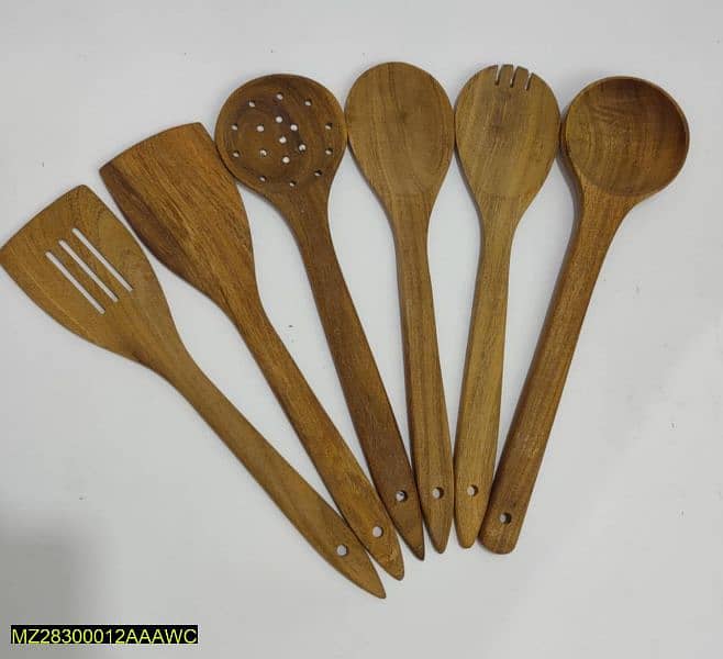 wooden spatula, wooden spoon set 1