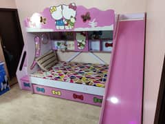 Kids Triple Bed with Slide