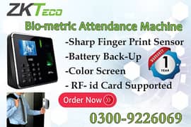 Time Attendance Machine In DHA, (ZK-Teco)