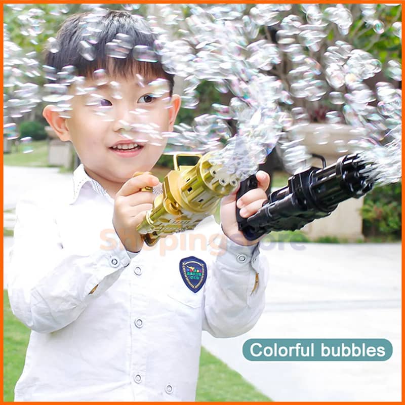 8 Holes Bubble Gun Machine for Kids With Free Home delievery 1