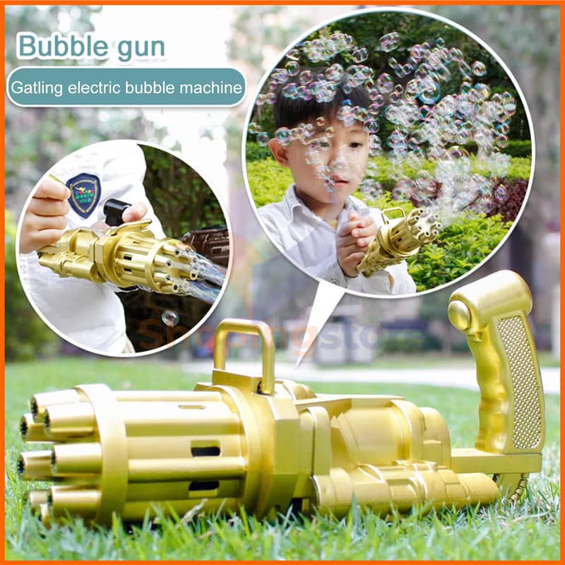 8 Holes Bubble Gun Machine for Kids With Free Home delievery 3