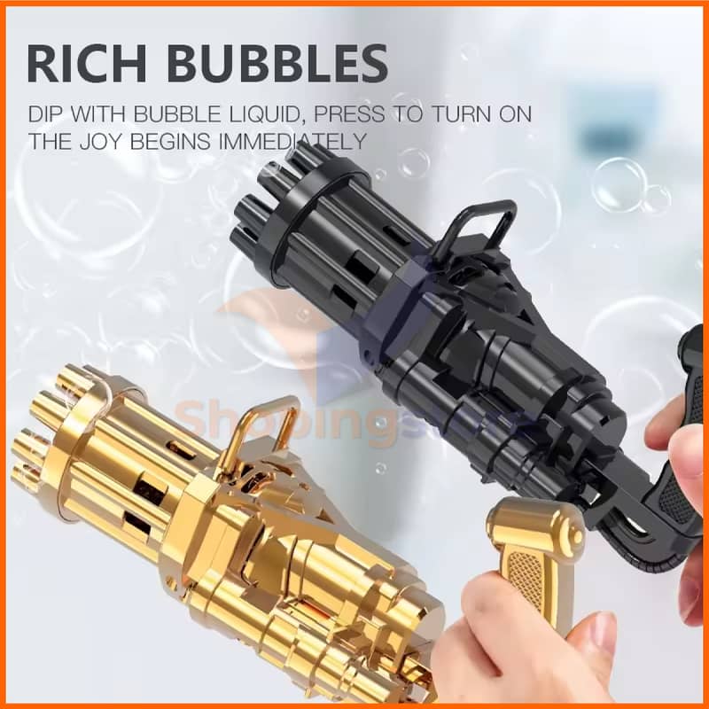8 Holes Bubble Gun Machine for Kids With Free Home delievery 4