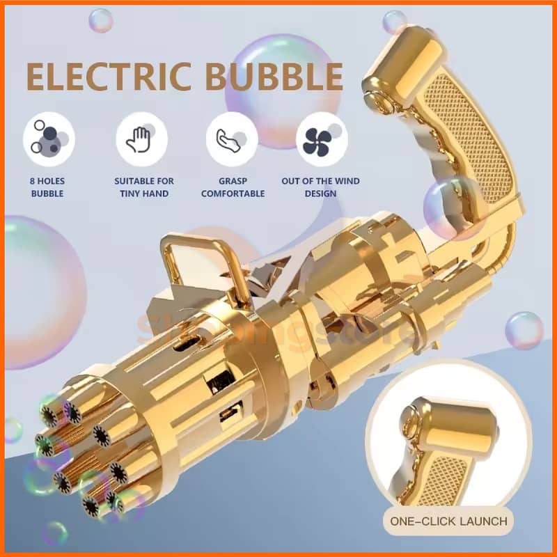8 Holes Bubble Gun Machine for Kids With Free Home delievery 5