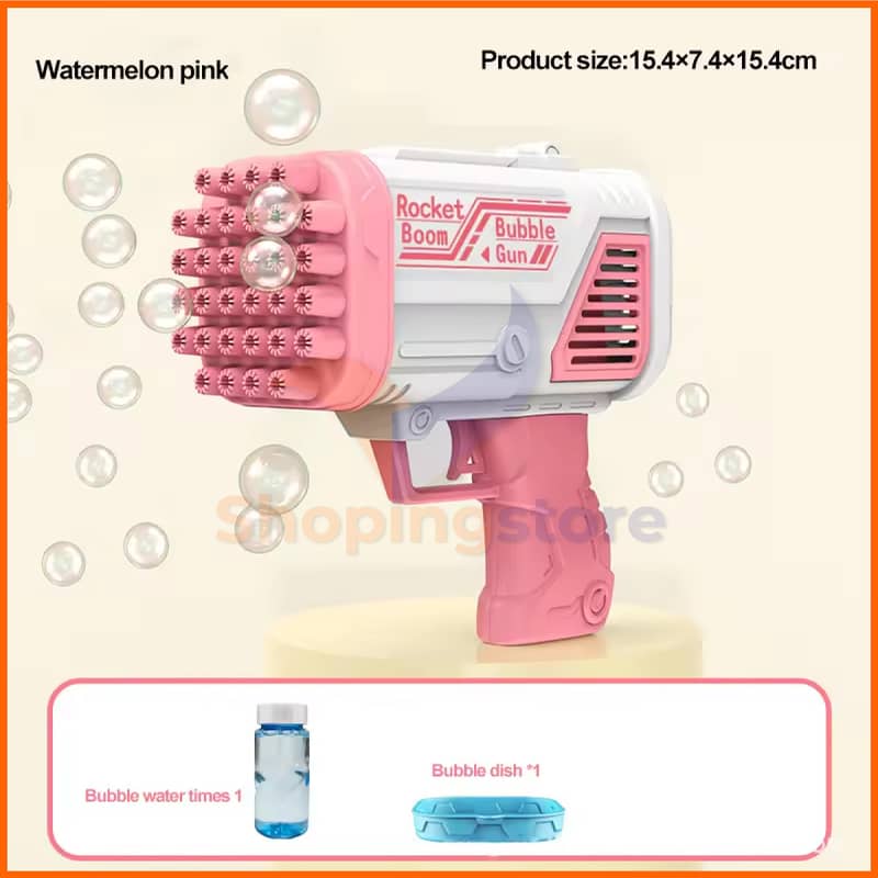 2in1 bubble gun machine for kids, 32holes+8holes both in 1 box 3