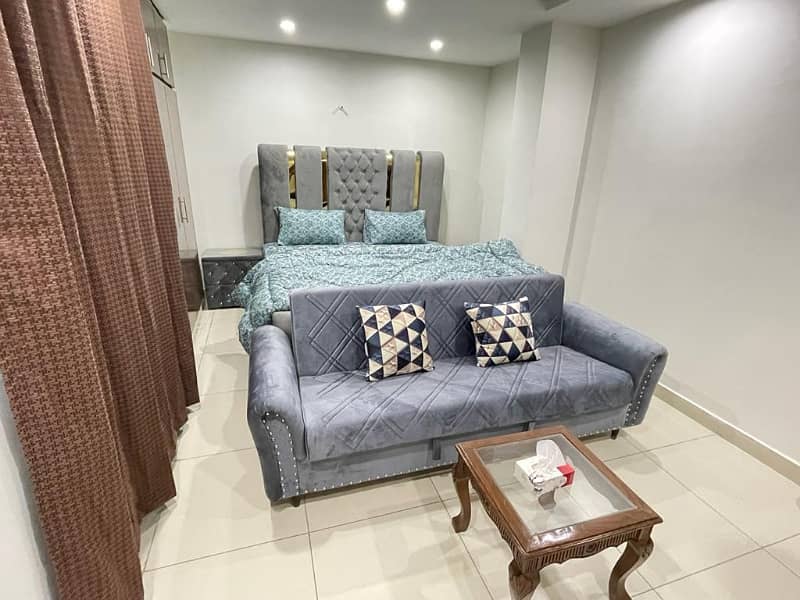 2 bedroom fully furnished apartment available for rent in Civic Center Bahria Town Rawalpindi. 4