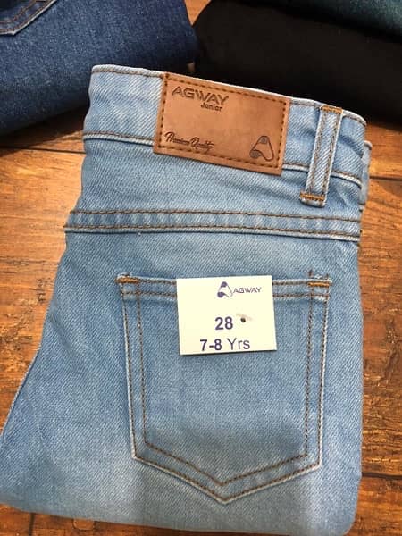 Kids & boys stretchable export quality denim jeans 7
