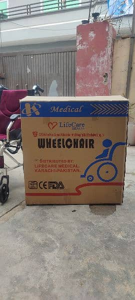 BRAND NEW LIFE CARE MEDICAL FOLDING WHEEL CHAIR FOR SALE . 2