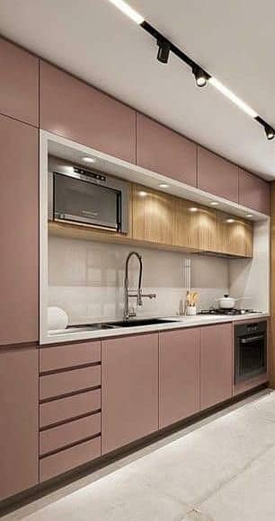 Modern Kitchen/wooden work/kitchen cabinets/Carpenter 4