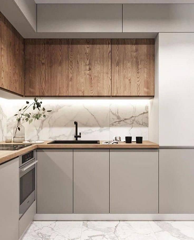 Modern Kitchen/wooden work/kitchen cabinets/Carpenter 11